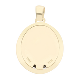 Medalla Sagrado Corazón de Jesús bicolor 14K