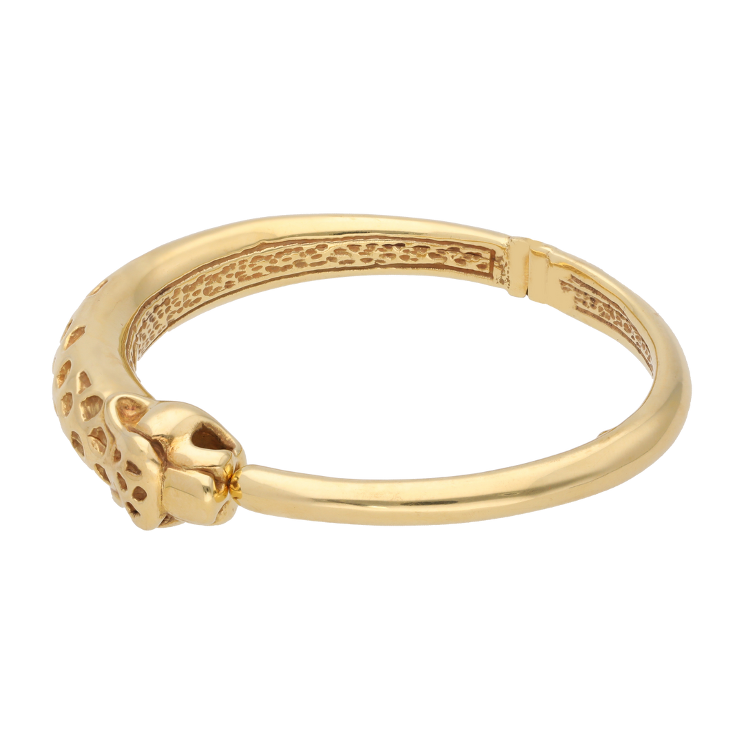 Aro hueco pantera 14K