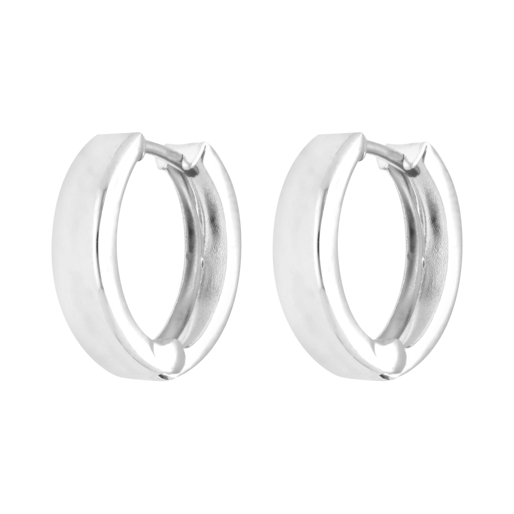 Arracadas lisas 14K