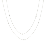 Collar layers oro blanco 14K