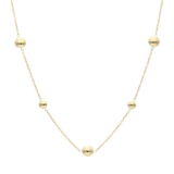 Collar círculos chicos y grandes 14K