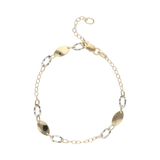 Pulsera bicolor 14K