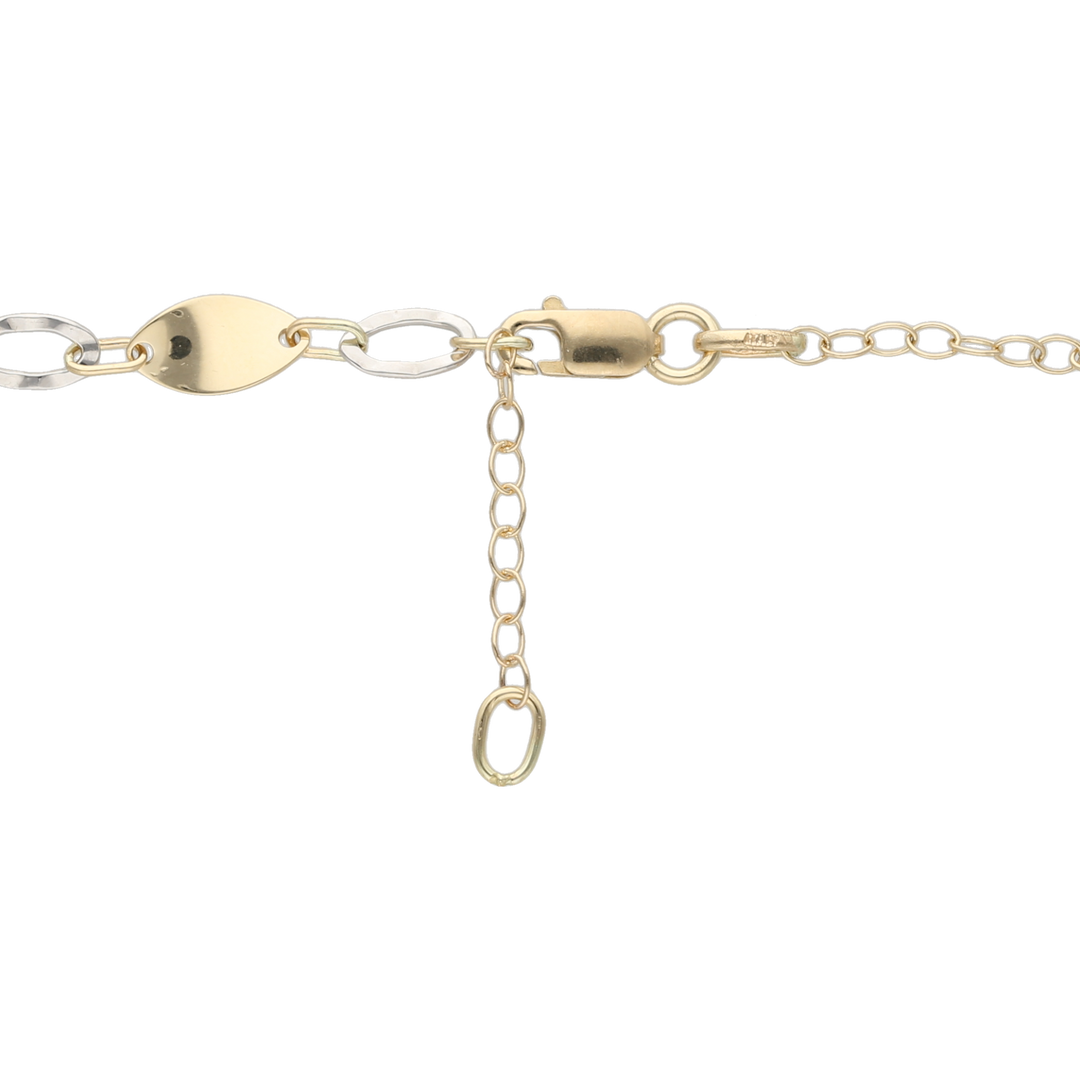 Pulsera bicolor 14K