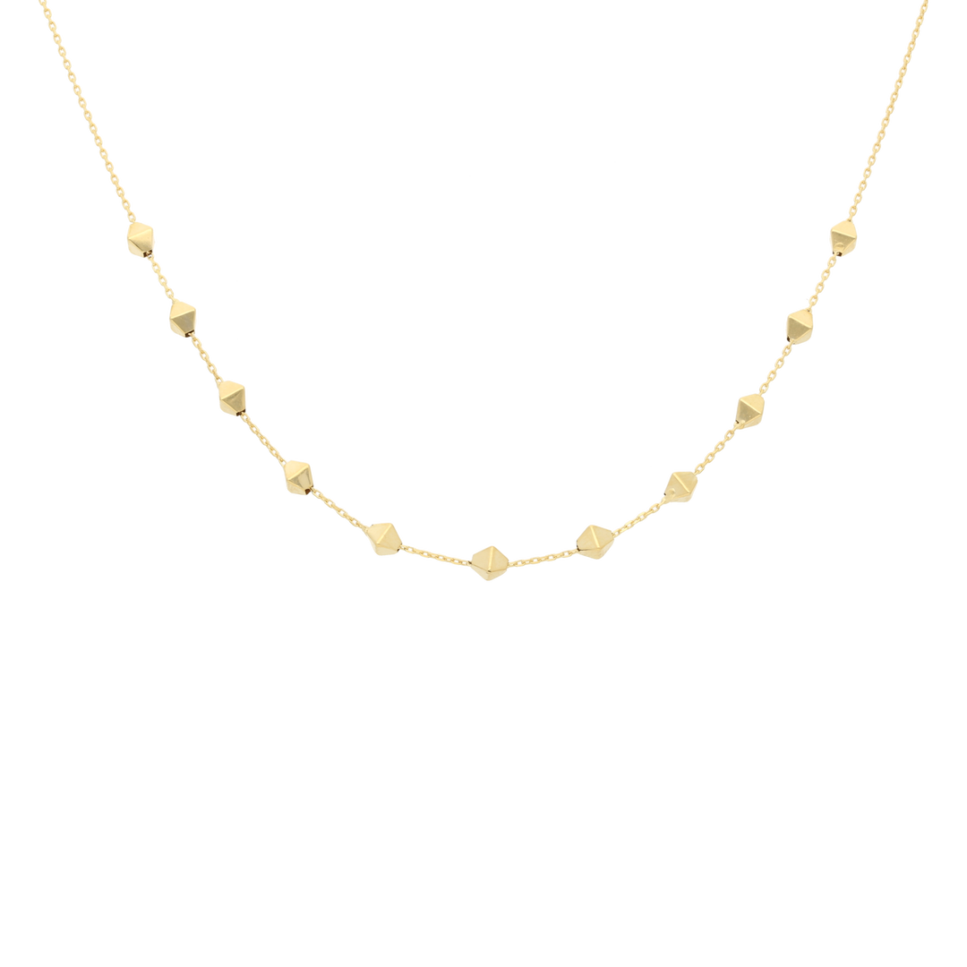 Collar rombos 14K