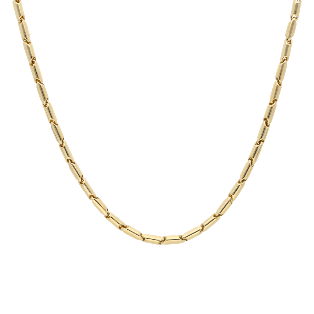 Cadena hueca oro amarillo 14K