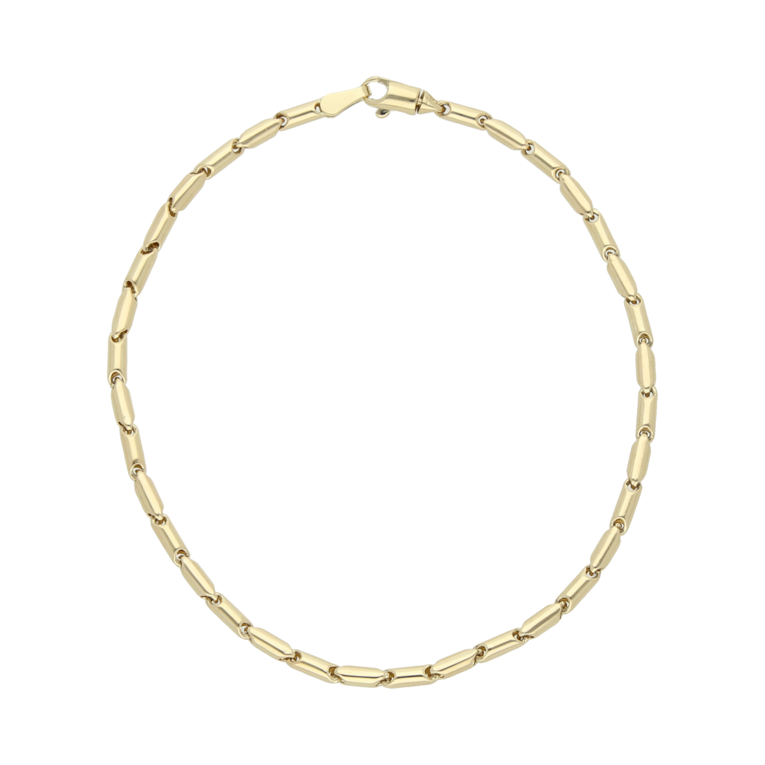 Pulsera hueca oro amarillo 14K