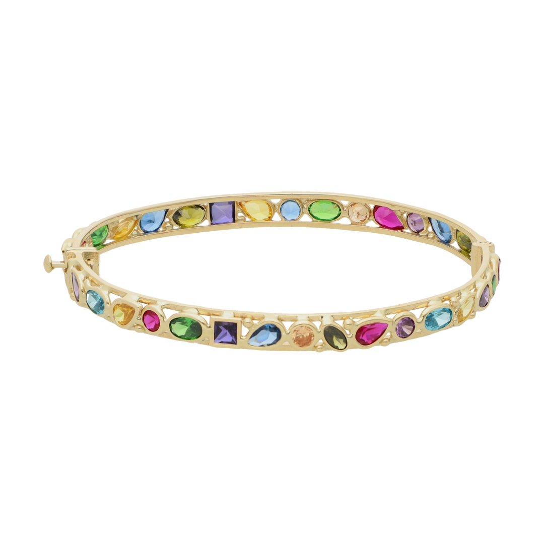 Aro circonias colores 14K