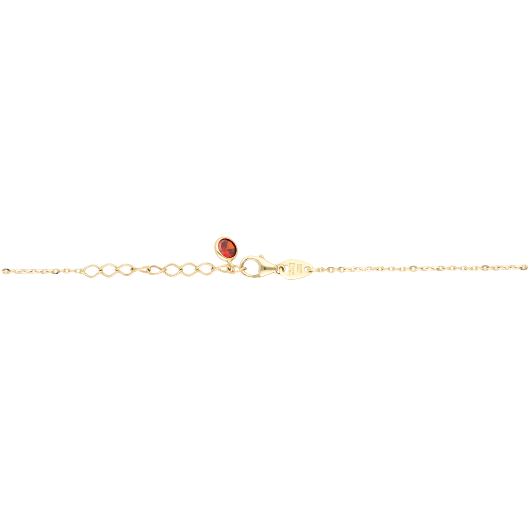 Collar cruz circonias colores 14K