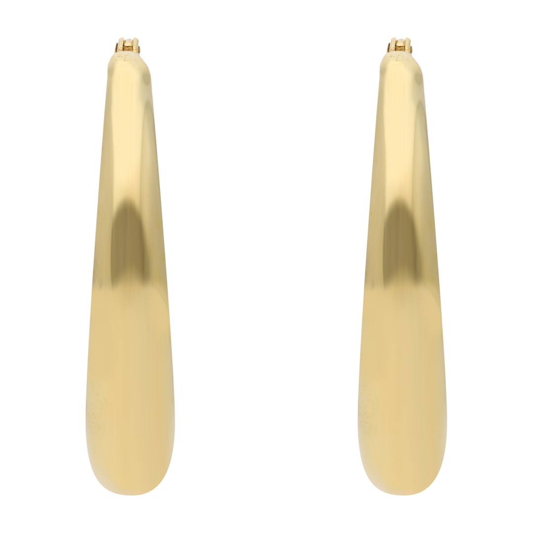 Arracadas huecas 14K