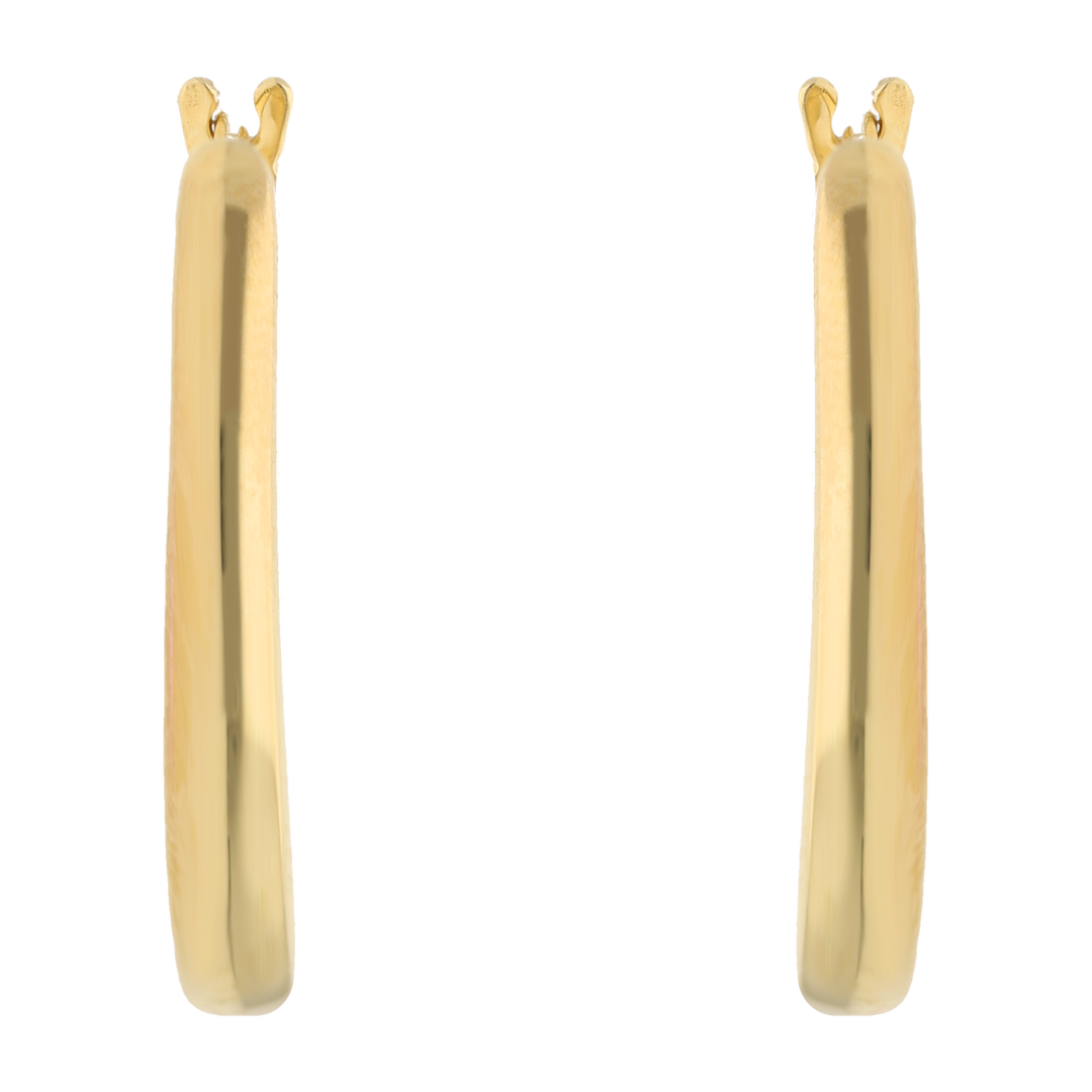 Arracadas huecas 14K