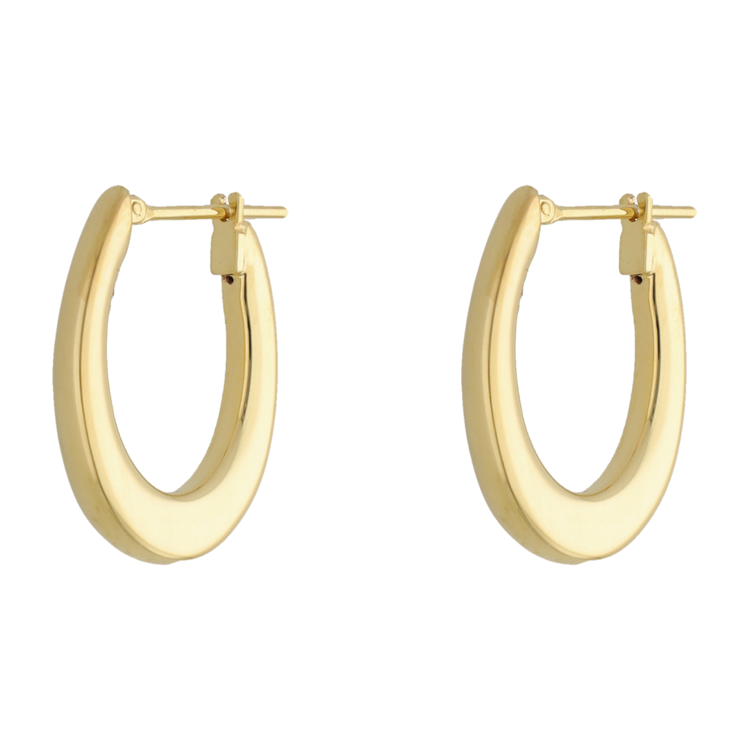 Arracadas huecas 14K