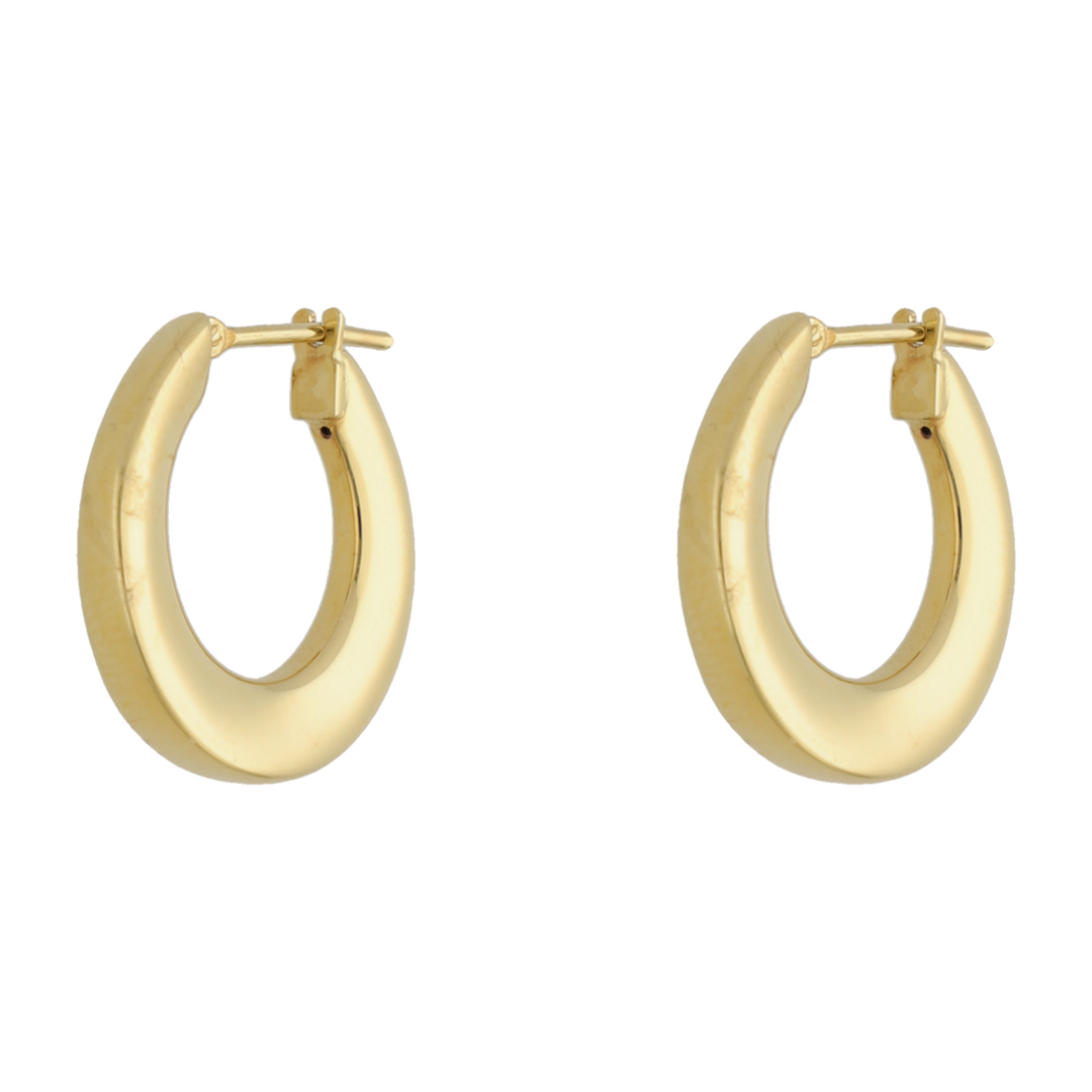 Arracadas huecas 14K
