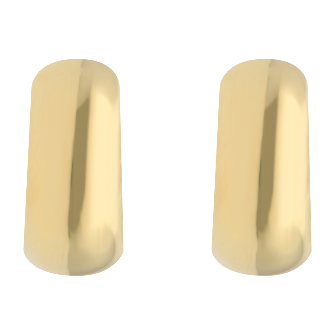 Arracadas huecas 14K