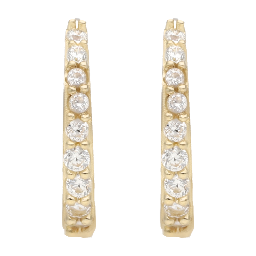 Arracadas circonias 14K