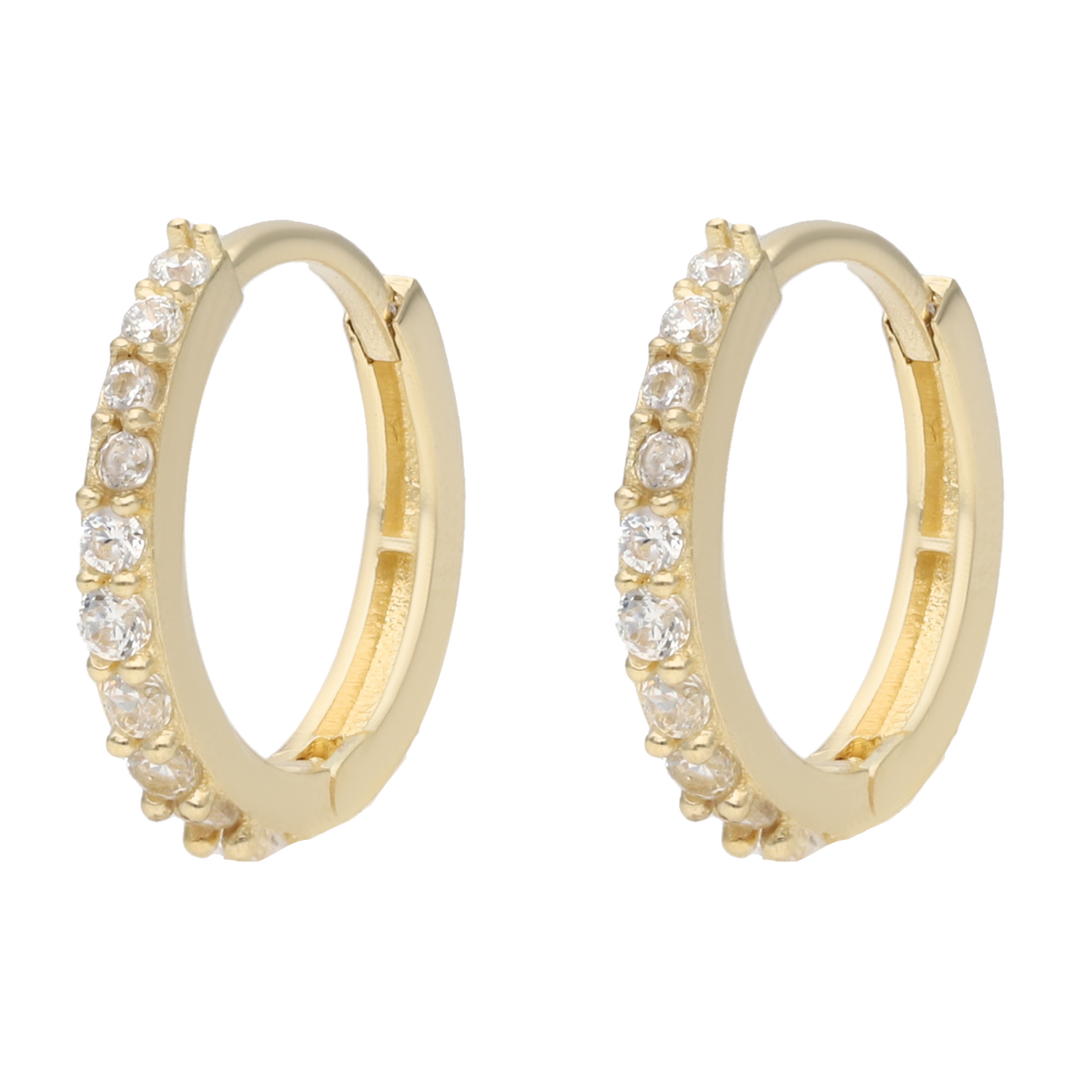 Arracadas circonias 14K