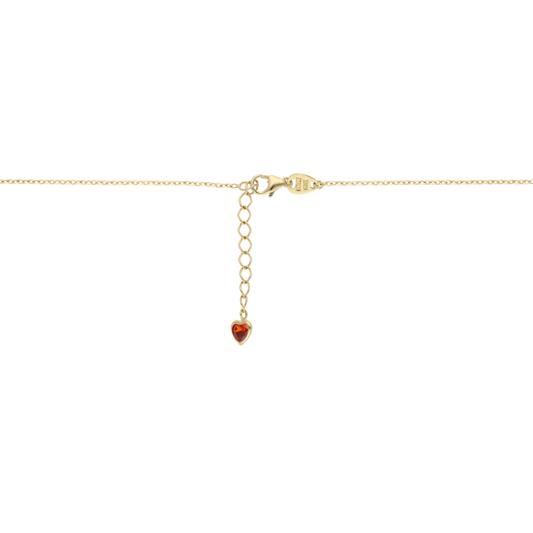 Collar mariposa circonias colores 14K