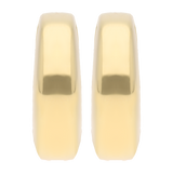Medias arracadas 6mm huecas 14K