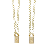 Collar largo escapulario Carmen 14K