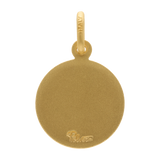 Medalla mate Virgen del Carmen 14K