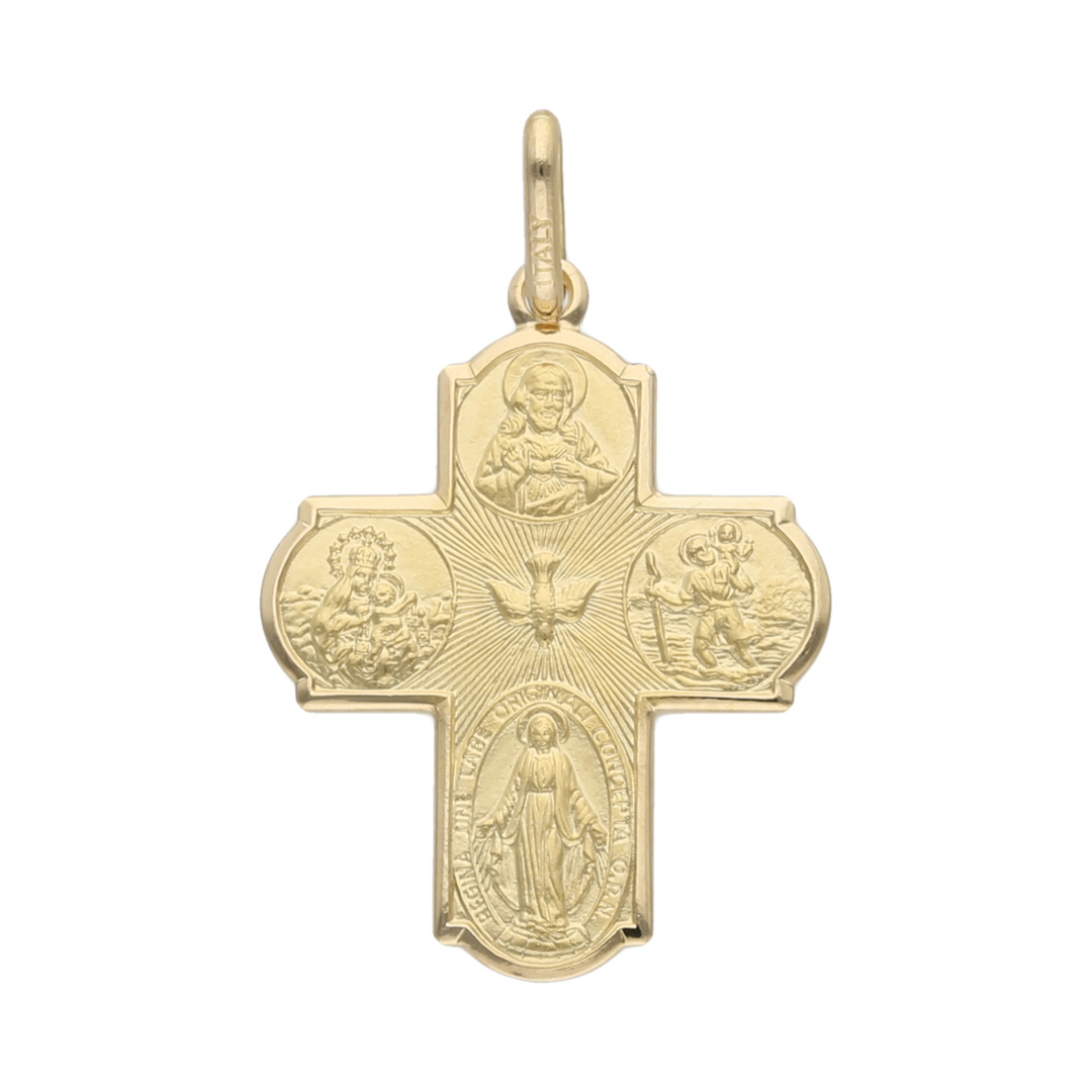 Escapulario oro amarillo 14K