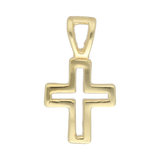 Cruz bisel oro 14K