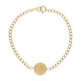 Pulsera escapulario Virgen del Carmen 14K