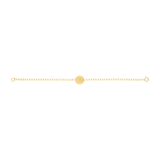 Pulsera escapulario Virgen del Carmen 14K