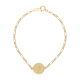 Pulsera escapulario Virgen del Carmen 14K