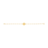 Pulsera escapulario Virgen del Carmen 14K