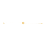 Pulsera escapulario Virgen del Carmen 14K