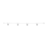 Pulsera escapularios colgantes San Benito plata