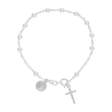 Pulsera misterio San Benito y cruz plata