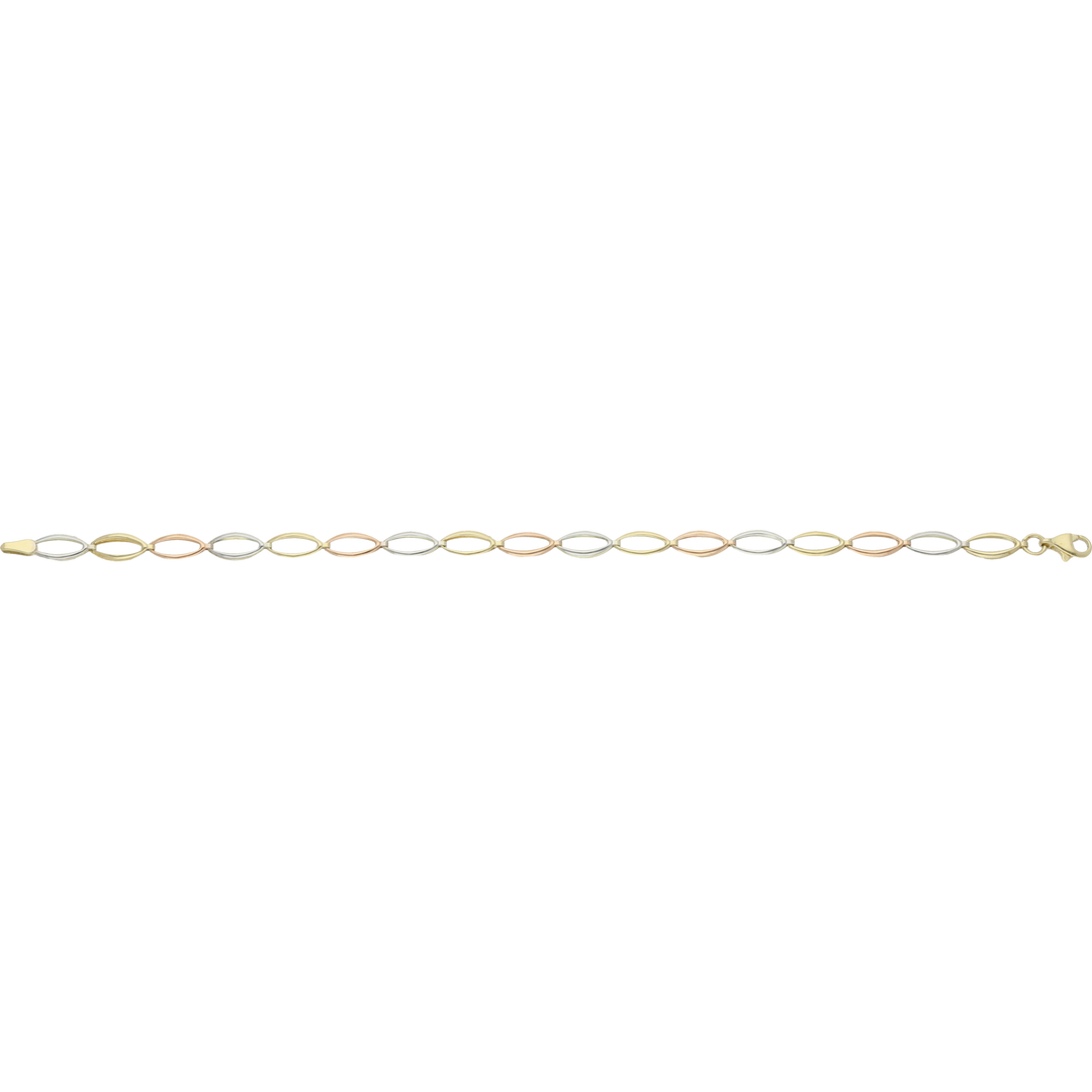 Pulsera eslabón semilla 10K