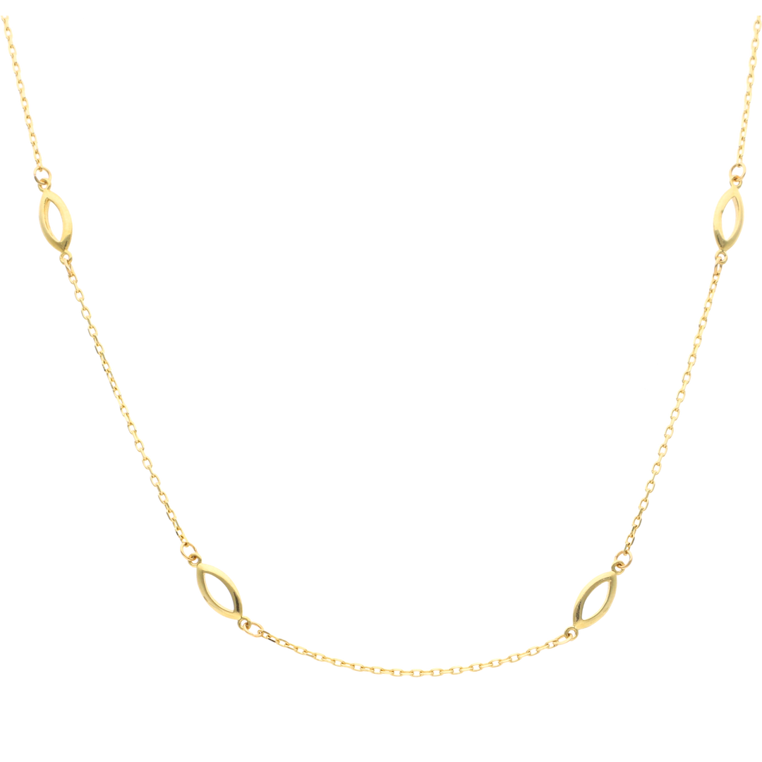Collar eslabón semilla 10K