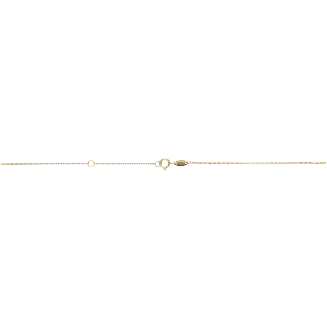 Collar circonias blancas colgantes 10K