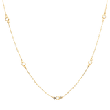 Collar 5 circonias 10K