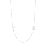 Rosario collar plata