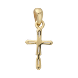 Cruz mini circonias 14K