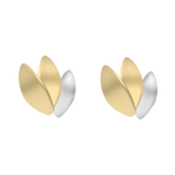 Broquel 3 hojas bicolor 14K