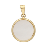 Medalla Milagrosa madre perla 14K