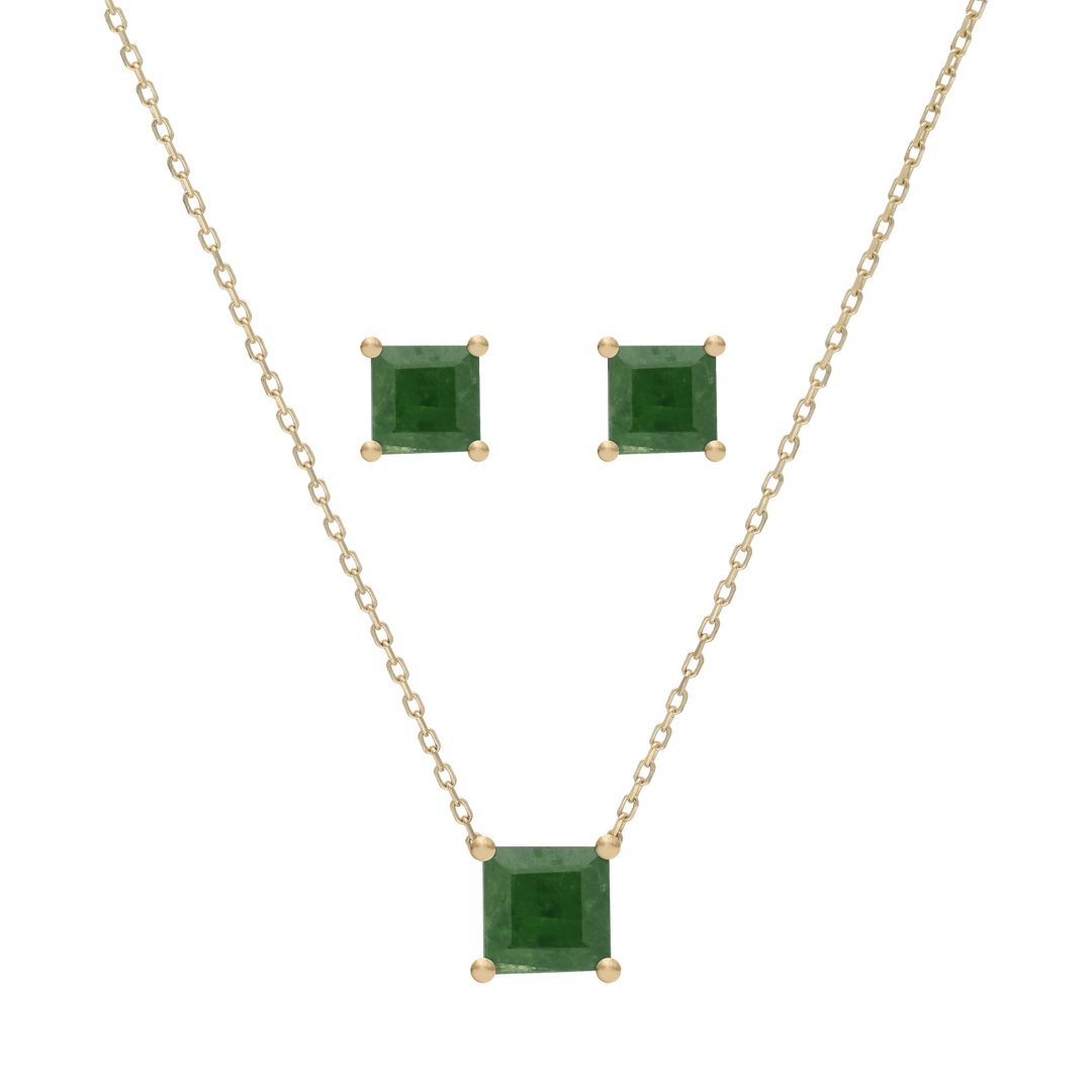 Set broquel y dije esmeralda/zafiro/rubí