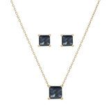 Set broquel y dije esmeralda/zafiro/rubí