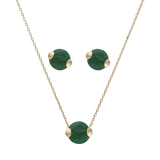 Set broquel y dije esmeralda/zafiro/rubí