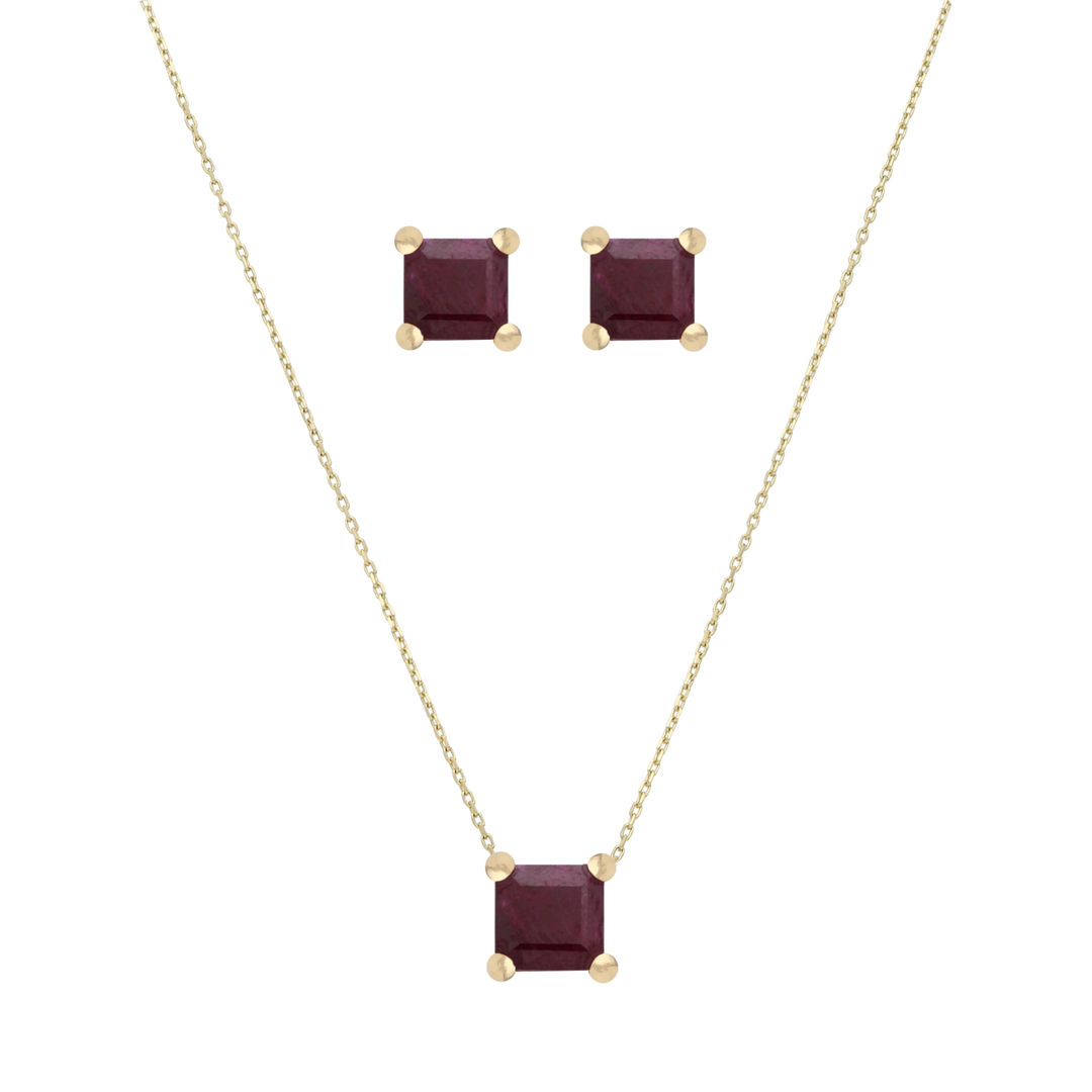 Set broquel y dije esmeralda/zafiro/rubí
