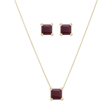 Set broquel y dije esmeralda/zafiro/rubí