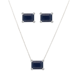 Set broquel y dije esmeralda/zafiro