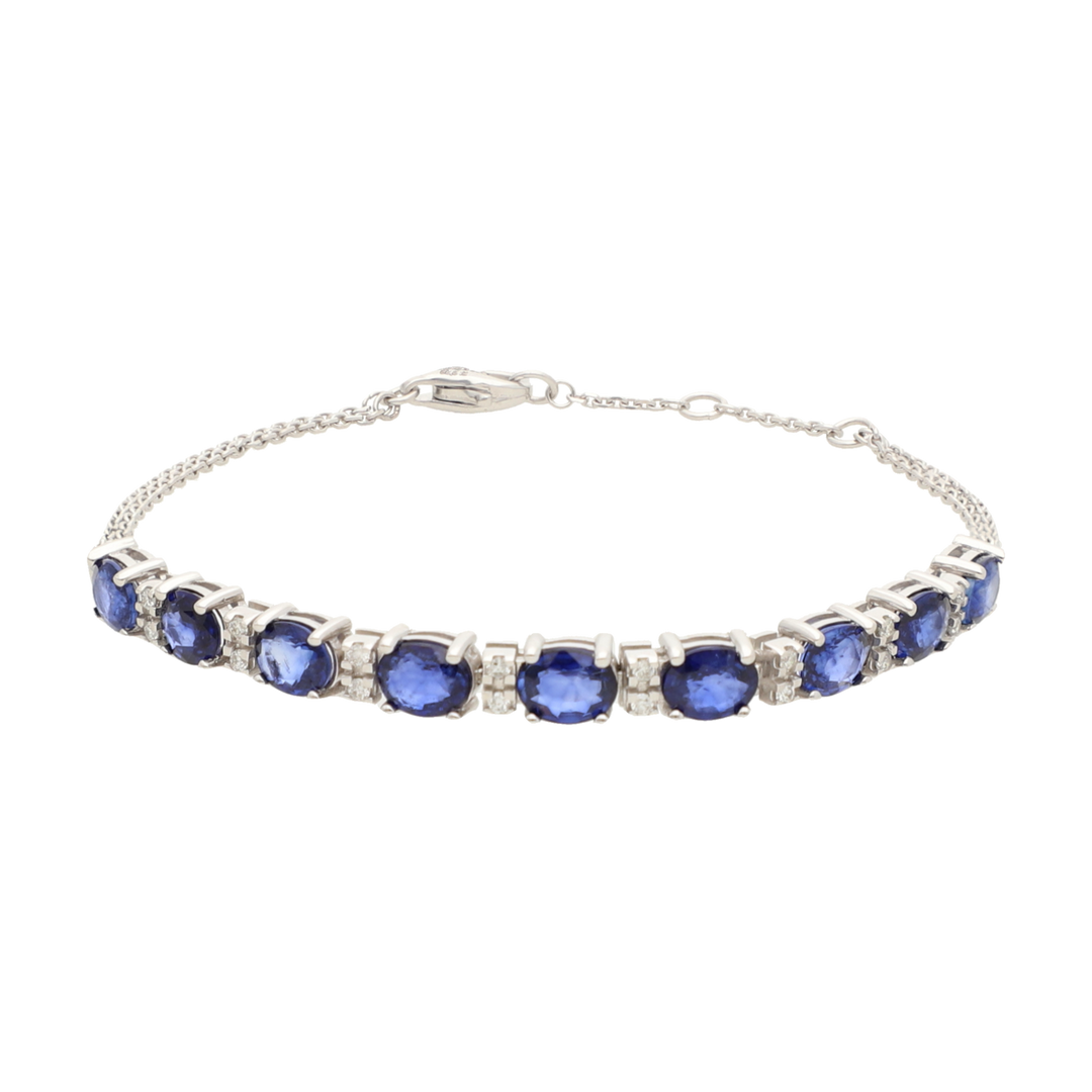 Pulsera zafiros 18K