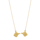 Collar escapulario cuadrado Carmen 14K