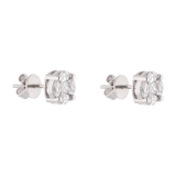 Broquel circular diamantes multishape 14K