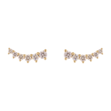Earclimber 6 brillantes 14K